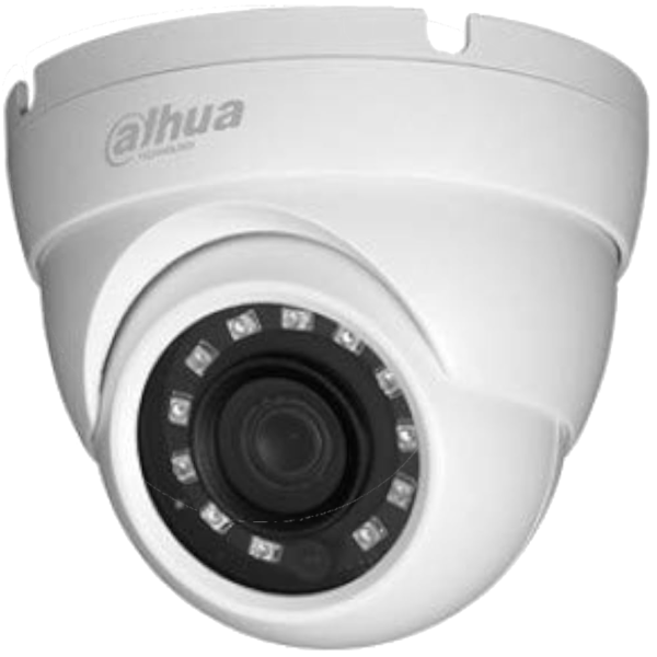 Enhance your security with the DAHUA HDW1200R ball dome CCTV camera. This robust camera boasts a 2MP image sensor for crisp